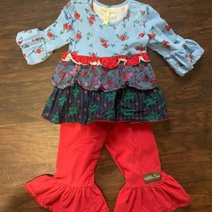 Matilda Jane size 4 big ruffle set